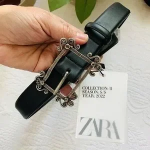 Zara | Accessories | Nwt Zara Collection Leather Belt Black  display picture 2